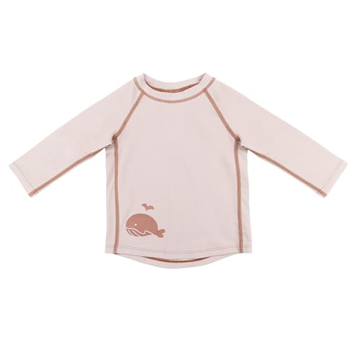 LaLoona Camiseta Baño Bebé con UPF 80+ | Bañador Niños de Manga Larga | Ropa Proteccion UV de Secado Rápido Playa y Piscina - Resistente al Cloro - Certificado Oeko-Tex | 12-24 Meses - Rosa