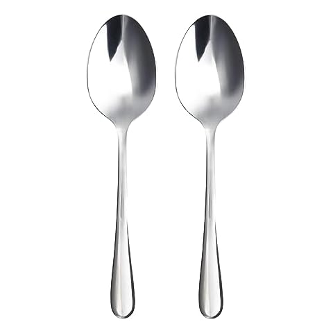 Samuel Lilly Serving Spoons Set - Stainless Steel Cover