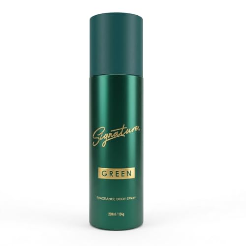Image of Signature Deodorant Body Spray - Green | Elegant & Distinctive Fragrance | Long Lasting | Skin Friendly Deo | For Everyday Use | For Men, Women (Unisex) | Pack Of 1 (200ml)