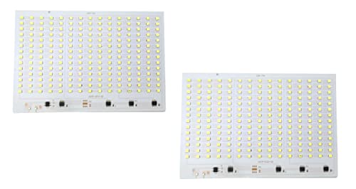 Image of ERH India 2 Pcs 210 SMD LED Light 200 W Aluminum Plate Base Board for LED Flood Light Repair or Replacement
