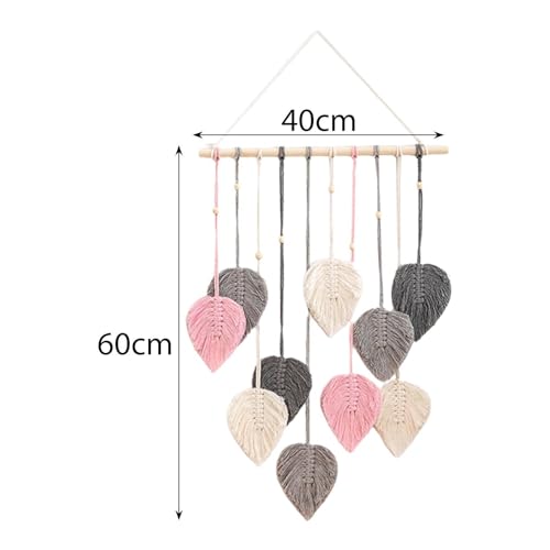 UxicRuya Tapeçaria de Suspensão de Parede Tecida Macrame, Artesanato, Decoração de Parede, Arte Boho