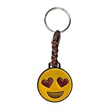 Photo Gallery claro schmuck portachiavi emoji love portachiavi in metallo, spessore 2 mm, cinturino in ecopelle, lunghezza totale circa 98, amore emoji, taglia unica Photo Gallery claro schmuck portachiavi emoji love portachiavi in metallo, spessore 2 mm, cinturino in ecopelle, lunghezza totale circa 98, amore emoji, taglia unica