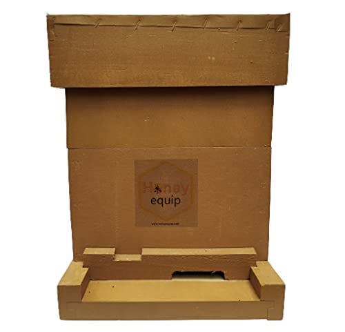 Honey Equip Honey Bee Hive Box ISI A Type Wooden Assembled and Complete Set (Jungle Wood)