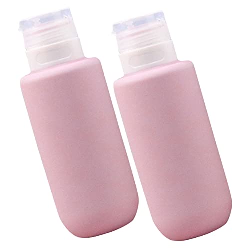 Anneome 2個 大容量シリコーン装瓶 旅行用シャンプーコンディショナーボトル 柔軟素材で使いやすい絞り式多機能詰め替え容器 液体鹸や日焼