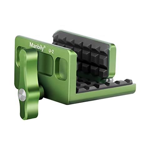 Manbily Shooting Saddle Clamp Rest Head for Shooting Stick Tripod Hunting-Green (U-2) Cover
