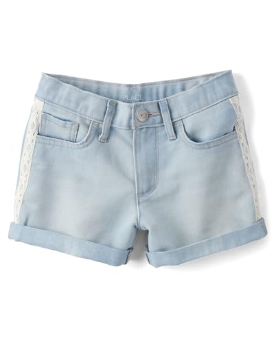 Image of The Children's Place Girls Denim Shortie Shorts
