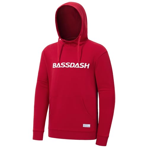 Sweat à capuche en coton pour homme BASSDASH avec grande poche kangourou