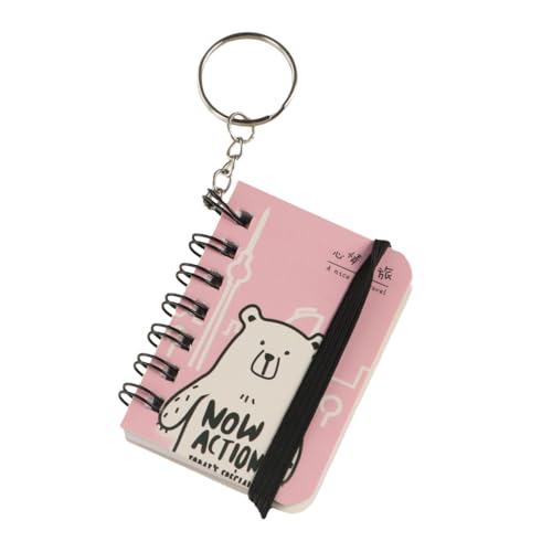 Mini carnet de notes pocket petit bloc-notes de poche décoratif avec porte-clés - 7