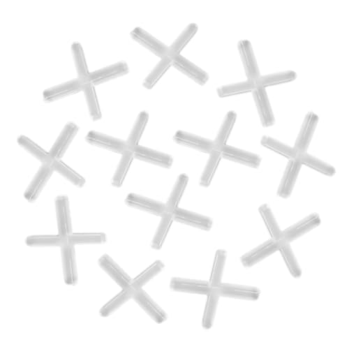 HOMSFOU 1000Pcs Cross Shaped Tile Floor Spacers Durable Pe Material for Accurate Positioning for Ceramic Marble and Porcelain Tile Installation Reusable and Efficient Grout Spacers
