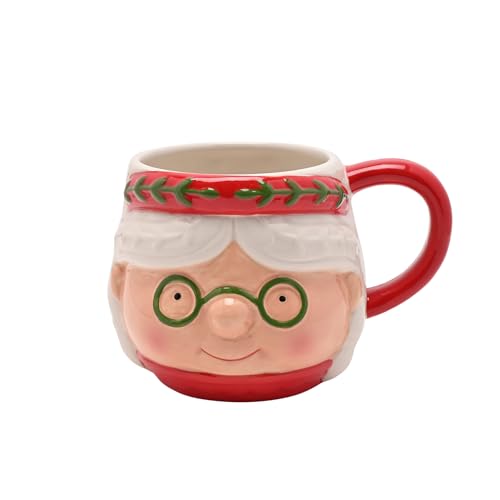 Widdop Santa & Friends Nordic Mug – Mrs Claus Ceramic Cup – Festive Christmas Drinkware – Seasonal Gift Idea