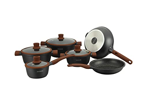 ROYALTY LINE_Conjunto de batería de cocina con revestimiento de mármol_60 x 37 x 43 cm