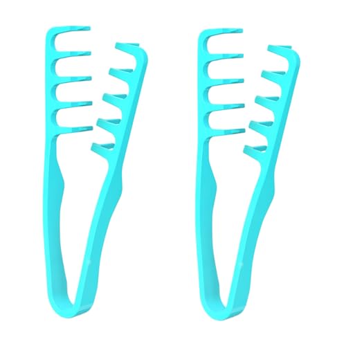 Pettine per Texture, 2 Pezzi Spazzola Volumizzante Resistente Calore per Uomo Donna, Pettine Ergonomico Denti Larghi per Capelli Ricci Lisci, Pettini Multiuso Texture Styling Frangetta