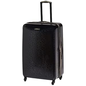 American Tourister Belle Voyage Hardside Luggage with Spinner Wheels, Black, Checked-Large 28-Inch