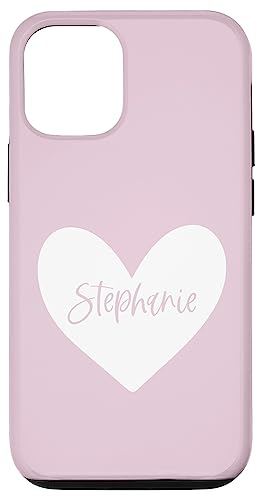 Iphone 12/12 Pro Stephanie Pink Name Heart Love Woman Friend Personalized Case #TOP19