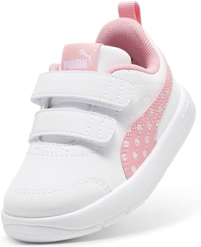 Puma Beyaz Bebek Yürüyüş Ayakkabısı Courtflex V3 Dotty V Inf P, 27, 398759, White Pinkscape Silver Mist Pi, Üniseks bebek - Görsel 7