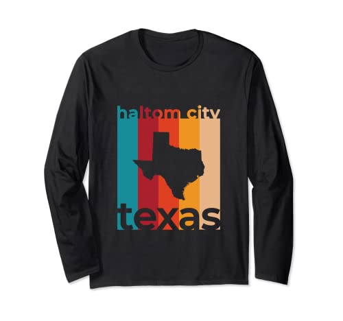 Souvenirs Retro TX de Haltom City Texas Manga Larga