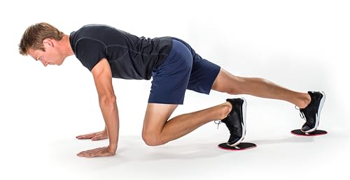 Perfect Fitness Discos Deslizantes con Diseño Único, Uso Dual en Cualquier Superficie, Trabaja Núcleo, Piernas y Brazos, Discos Portátiles para Entrenamiento en Casa o Gimnasio - Imagen 6