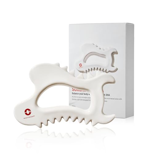 MEDITHERAPY SOKSAL GUASHA,Ceramic Gua Sha,Body Massage Tool, Korean Body Guasha, Guasha Board, Face...