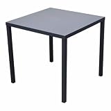 Tavolo Smontabile WS DESIGN Tavolo Autolivellante in Metallo per Esterni – 70x70 Nero