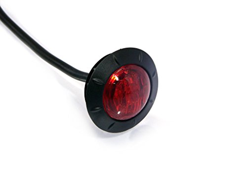 Feu rouge arrière LED moto encastré 50mm étanche et puissant