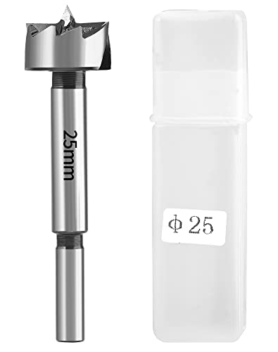 Punta Forstner 25 Mm AB Tools Per Legno - Alesatrice Per Cerniere Con Gambo 8 Mm - SPQ315