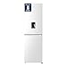 Fridgemaster MC55251DE 55cm Freestanding 256 litre 50/50 Fridge Freezer with Non-plumbed Water Dispenser - Frost Free - LED Lighting- 4 Star Freezer Rating -White - E Rated, H182.4 x W55 x D55.7 (cm)