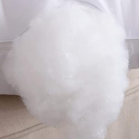 Roy Textile Pure Virgin Hollow Fibre White Stuffing For - Cushions, Pillows, Crafts - Filling Stuffed Teddy Bear, Pet Beds Toys, Soft 100% Polyester High Grade Hollow Fibre - Anti-Allergenic (1 Kg) Cover