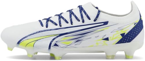 PUMA Mens Cp10 Ultra Ultimate Firm GroundArtificial Ground Soccer Cleats Cleated, Firm Ground, Turf - White