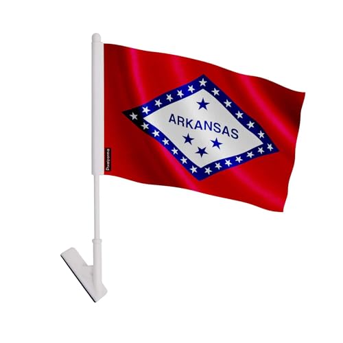 Drapeau Arkansas autocollant en polyester pour décoration murale