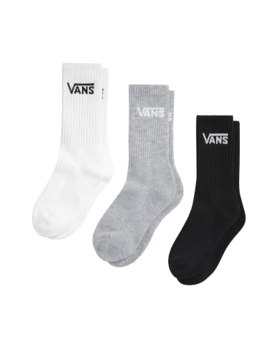 Image of Vans Unisex Adult Classic Crew Socks (3 & 6-pack) - Casual Men's & Women's Everyday Socks, Soft & Stretchy Fabric