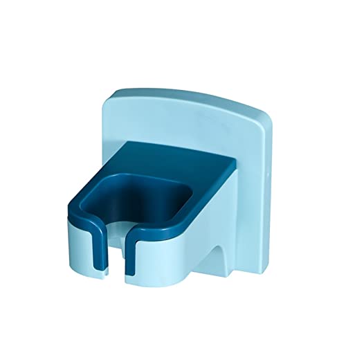 Fixation murale sèche-cheveux bleu - Libérez votre lavabo avec ce support mural pratique