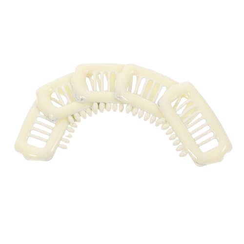 iplusmile 5 Pezzi Clip per da Compagnia Clip per per Cani Fermagli per per Cani molletta per Cani ABS Beige