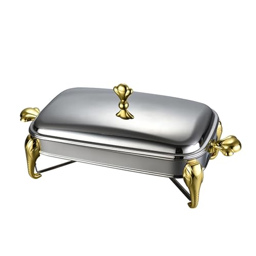 Scaldavivande in acciaio inox con termostato e manico per riscaldare gli alimenti in occasione di catering, feste e matrimoni