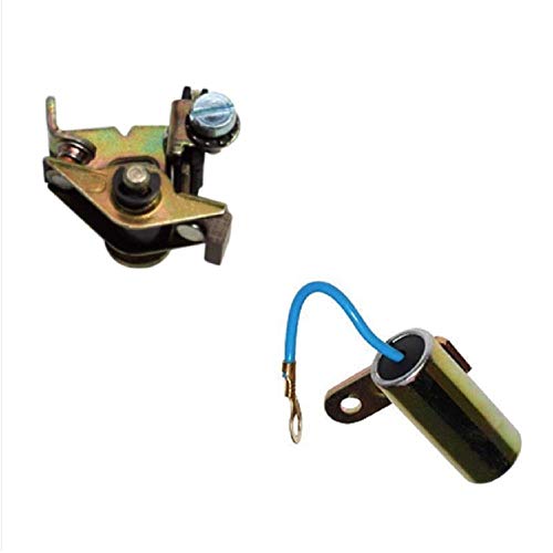 CONDENSATEUR + RUPTEUR ALLUMAGE ETOILE MOBYLETTE PGT 101 102 103 104 105 BB VIS PLATINEES CYCLOMOTEUR
