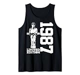 Limited Edition 1987 Kicker Motiv für Herren und Damen als Aufmerksamkeit zum 37. Geburtstag. Tischfußball Jahrgang 1987 Outfit als Überraschung für 37 Jahre alte Männer und Frauen.