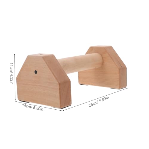 Abaodam Strong Pushup Handles Wooden Stands Pushup Bars Exercise Equipment for Intense Workouts