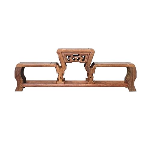 Soporte exhibición para quemador de incienso y bonsáis, base de madera que realza tus figuras 2