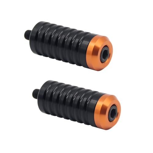 Image of Shifter Pegs For Touring、Softail、Sportster、Dyna(Black & Orange 2PCS)