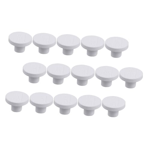 SHINEOFI 15 Piezas Bases de Coral Cerámicas Blancas Soporte Estable para Fragmentos de Coral Multifuncionales para Acuarios y Tanques Marinos Base Segura y Duradera para Reproducción de