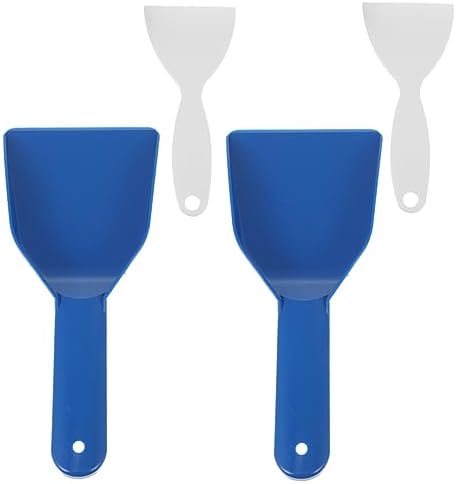 Happyyami 4pcs ice Scraper Multifunctional Shovel Versatile ice Shovel Snow Shovel Snow Remover Refrigerator ice Shovel Snow Removing Shovel Flat Freezer Removal Utility Scoop pp Clean Tool