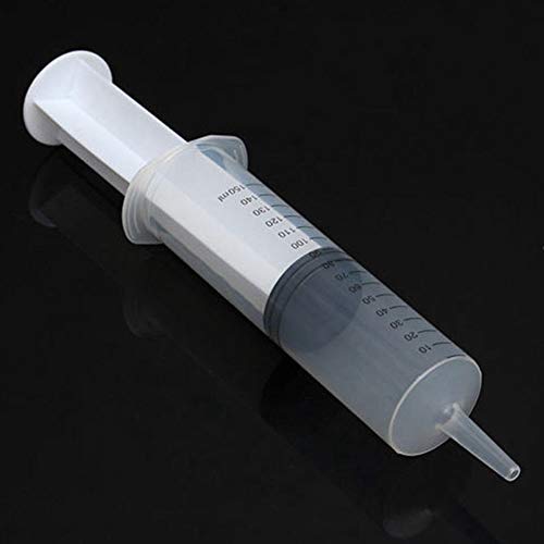 LACKINGONE 150/200mL Large Plastic Syringe Measuring Nutrient Sterile