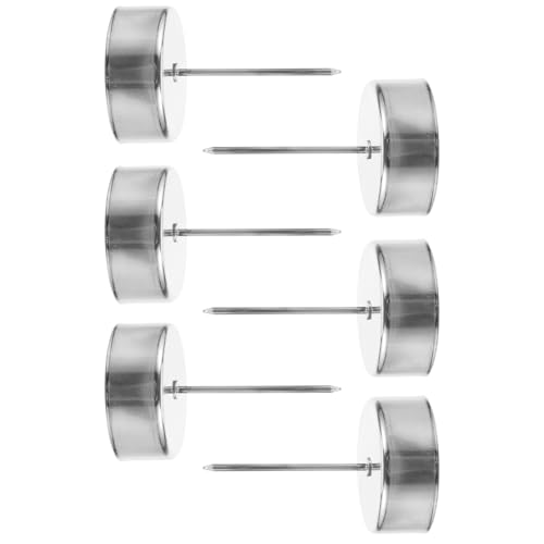 BESPORTBLE 6 pezzi Supporto per Candele Punta Portacandele Elegante e Versatile per Decorazioni Natalizie da Tavolo e Albero di Natale Base per Candeline Facile da Usare e Trasportare