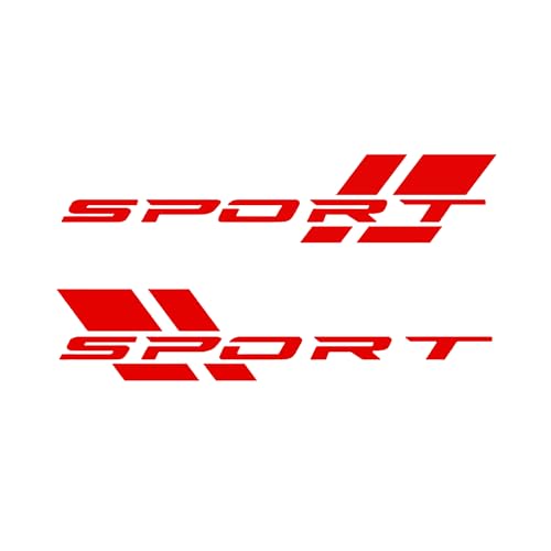 Image of Zhizhong Car Sport Decal,16 Inch Vinyl Sticker Fit for All Cars Side (Matte Red)