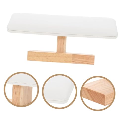 YANGWEN Uhrenständer Aus Holz, Schmuckständer Aus Holz Und Leder, Schmuckhalter Für Den Heimgebrauch Display Einzelhandel, Weiß