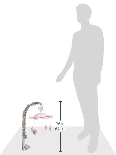 Geenny Musical Mobile, Pink/Gray Elephant #TOP1