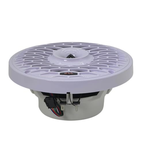 Image of STX Audio MX65.2W 6.5-Inch 2-Way RGB LED Marine Coaxial Speakers, 350W Max, 4 Ohms, Water-Resistant with Remote Control for RGB Illumination (2 Speakers)