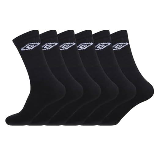 Umbro Homme Chaussettes Umb/1/Tenx6, Noir, 39-42 EU
