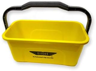 Ettore Products 86000 Bucket, Rectangular, Yellow Plastic, 3-Gallon - Quantity 33