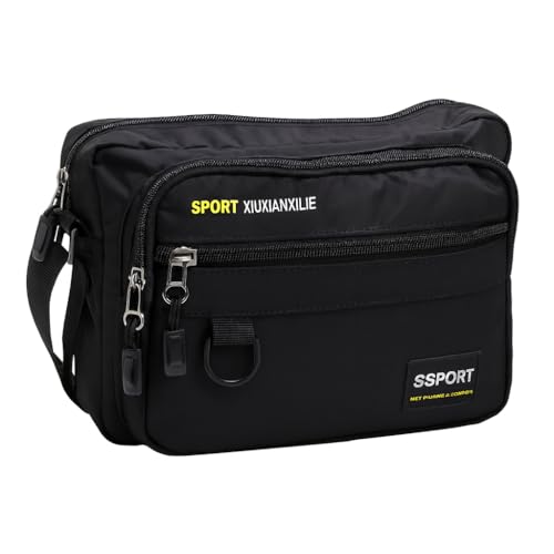 Bolsa Tiracolo Masculina Esportiva Casual | Compacta, Nylon Resistente à Água