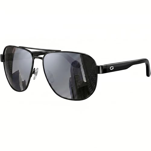 Image of grinderPUNCH Polarized Aviator Sunglasses Men Women Retro Vintage Square Pilot Sun Glasses UV400 Protection